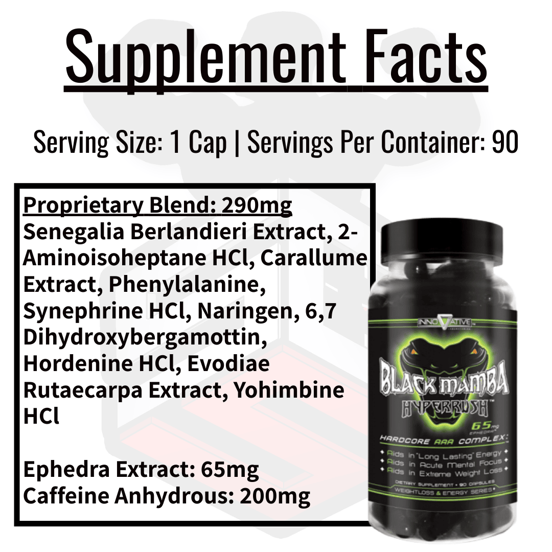 Black Mamba Supplement Facts