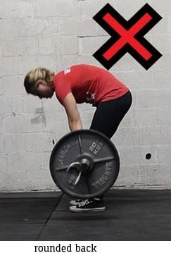 Do NOT round your back like so during your deadlift.