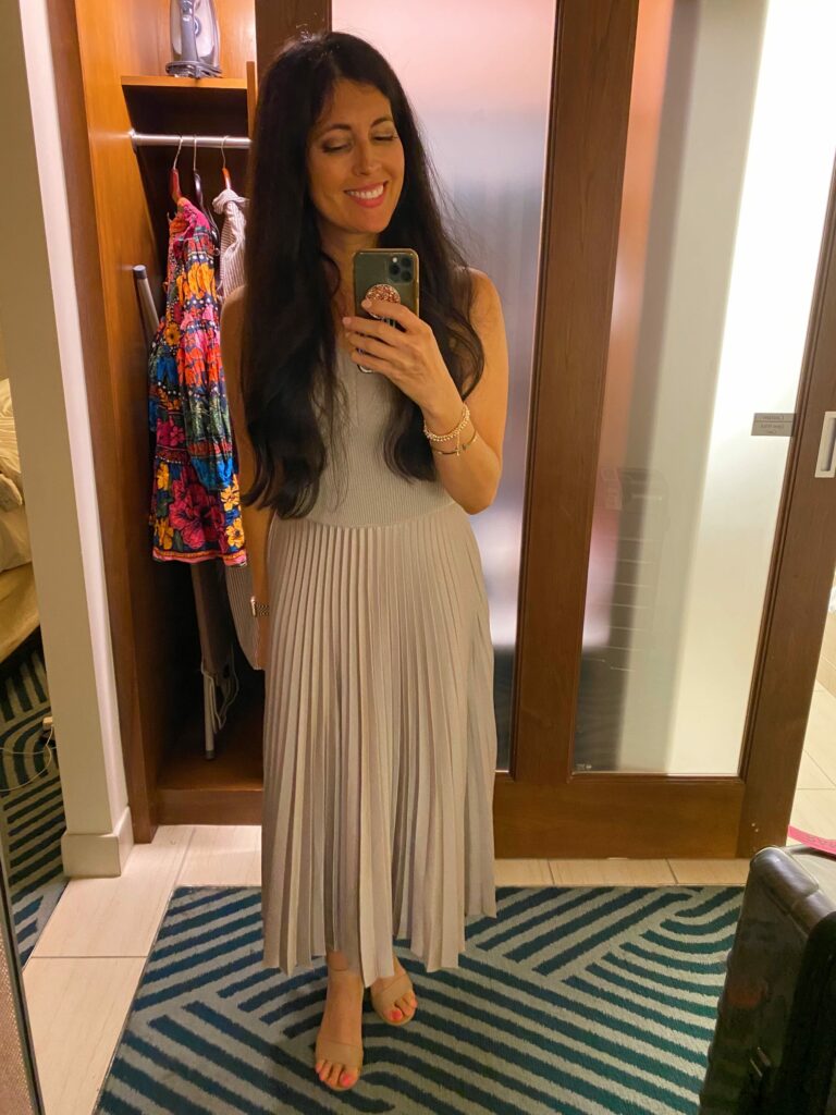 Rent the Runway pleated dress